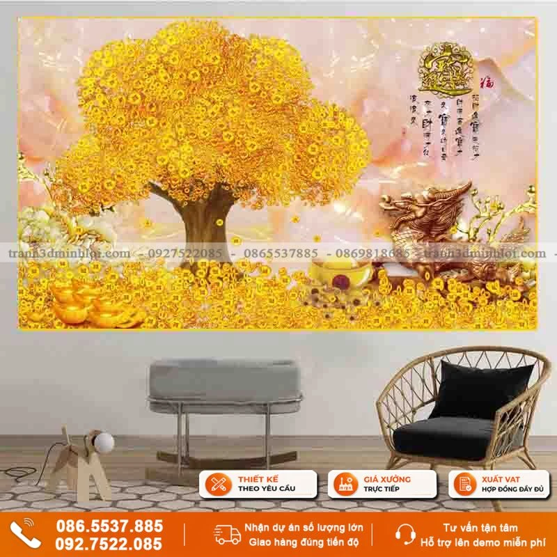 Tranh cây kim tiền