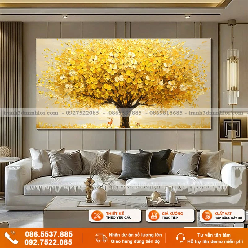 Tranh cây kim tiền