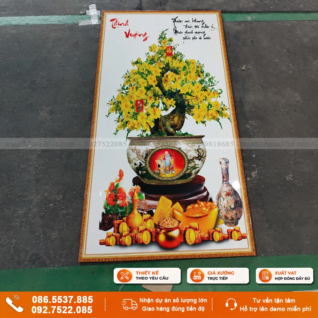 Ảnh thật tranh cây kim tiền