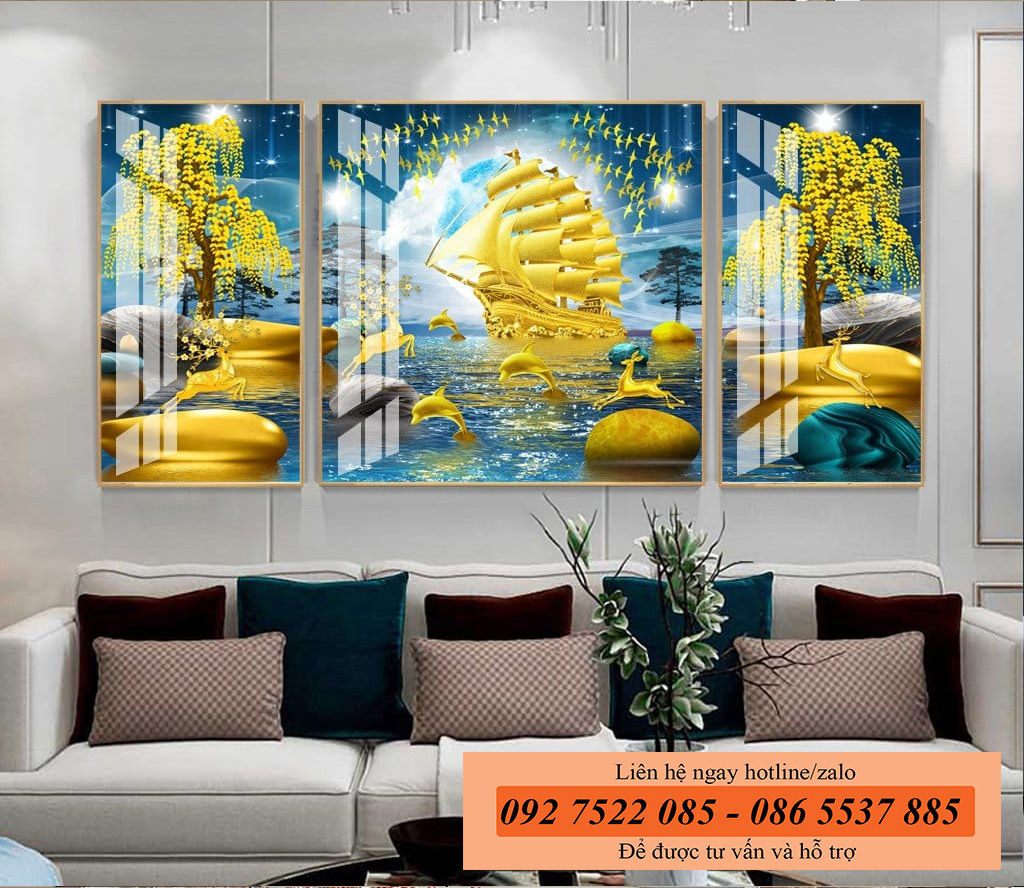 Tranh thuận buồm xuôi gió - tranh phong thủy cho người tuổi dần mệnh thủy