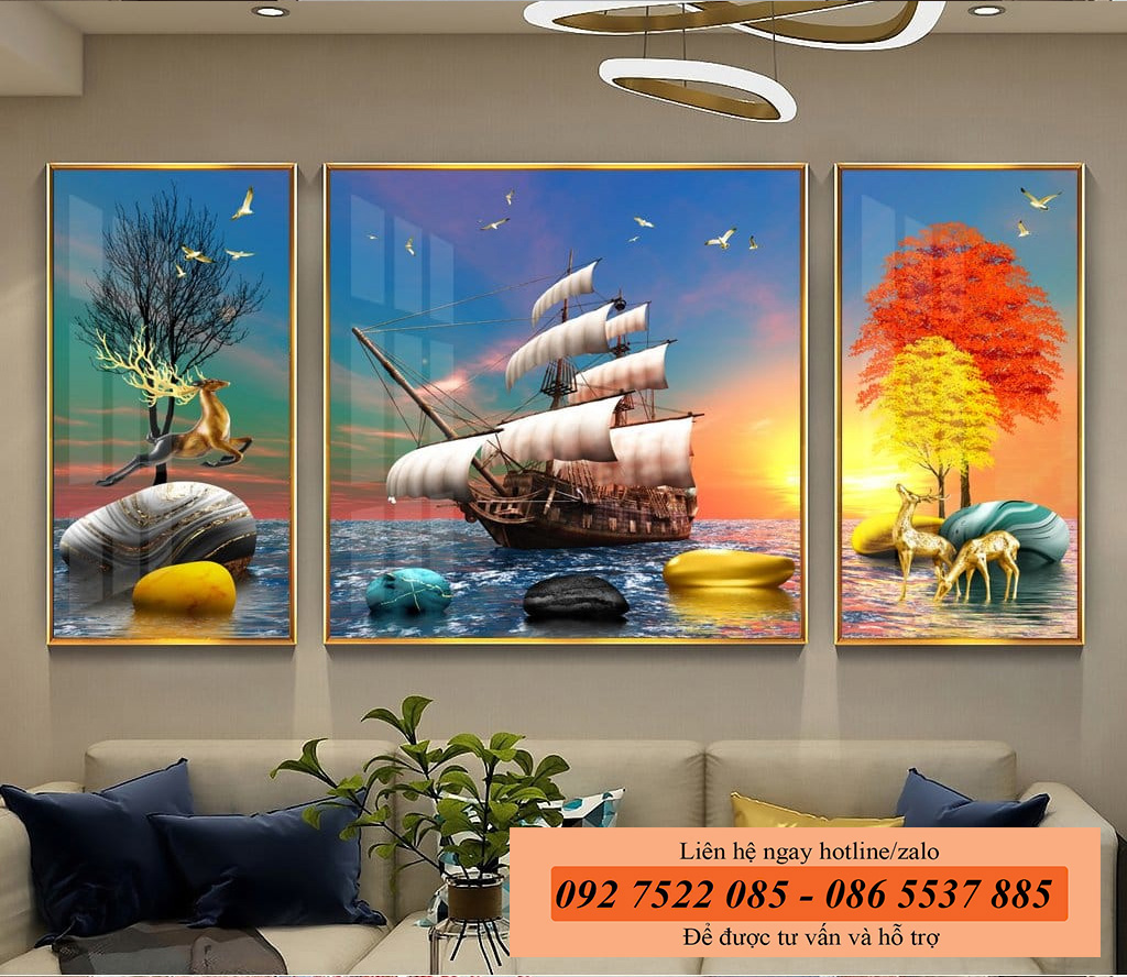 Tranh Thuận Buồm Xuôi Gió tranh phong thủy cho người tuổi tý