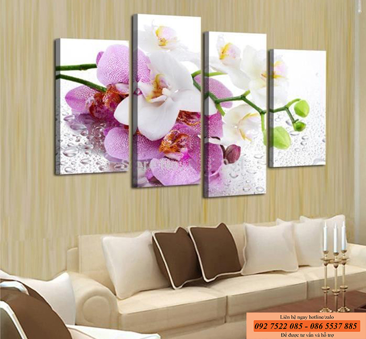 Tranh hoa lan - tranh phong thủy cho người Tuổi Mão