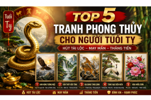 Top 5 tranh phong thủy cho người Tuổi Tỵ