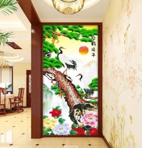 Tranh tùng hạc diên niên - tranh phong thủy cho người tuổi Tỵ