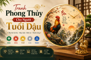 Tranh phong thủy cho người tuổi Dậu
