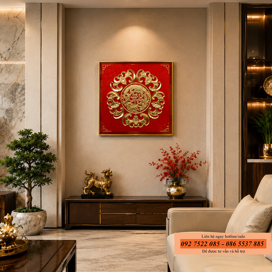 Tranh dơi ngũ phúc - tranh phong thủy cho người tuổi Thân