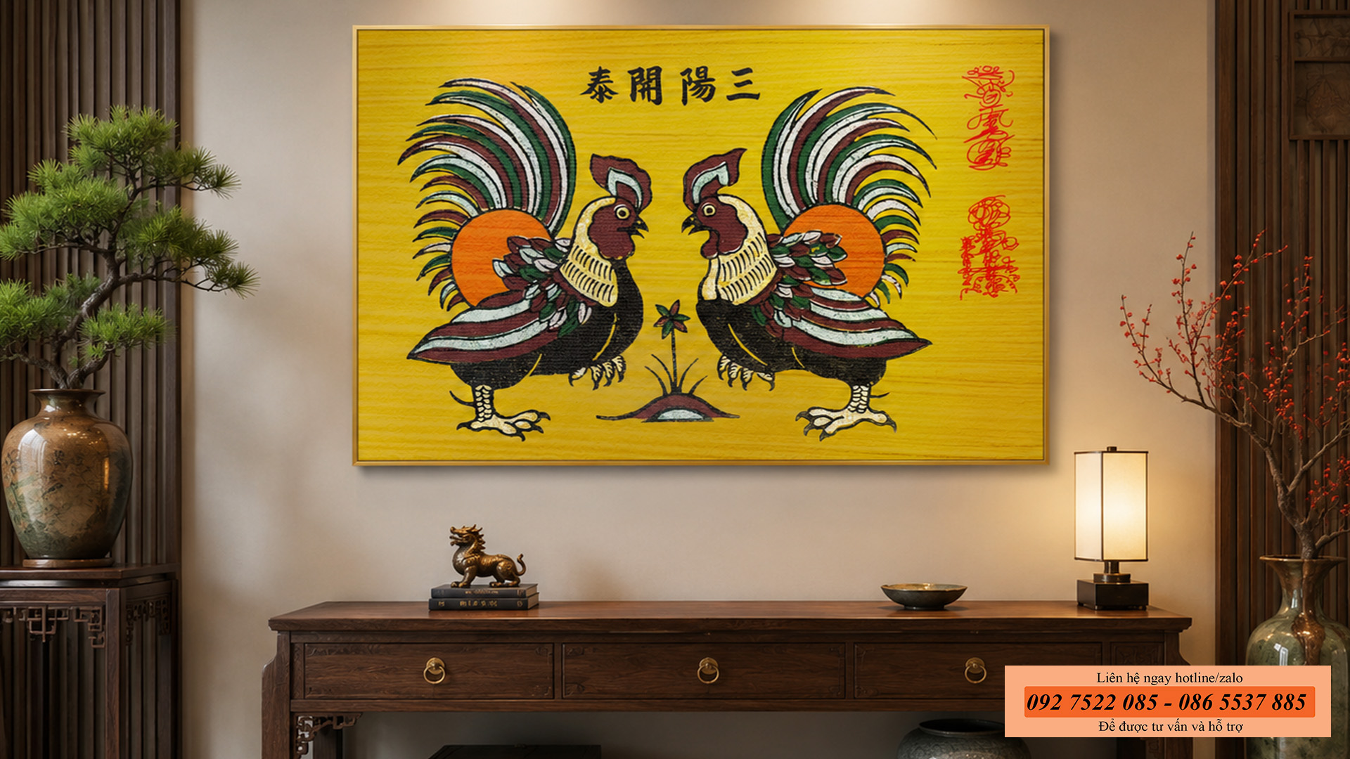 Tranh phong thủy cho người tuổi Dậu