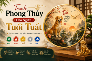 Tranh phong thủy tuổi Tuất
