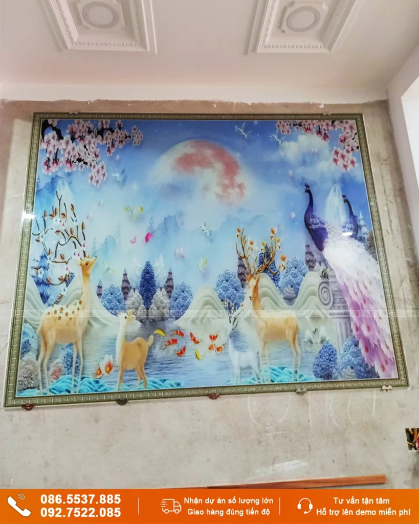 Tranh kính ốp tường