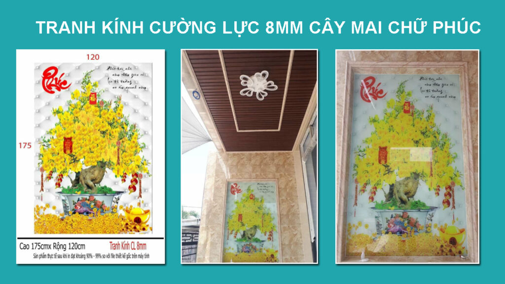 tranh kính cường lực 3d ốp tường