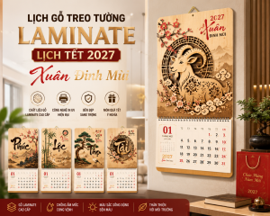Lịch Treo Tường Laminate Năm 2027 - Xuân Đinh Mùi