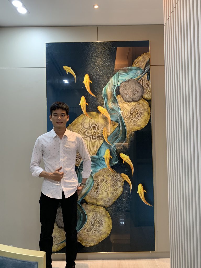 Thi công treo tranh văn phòng