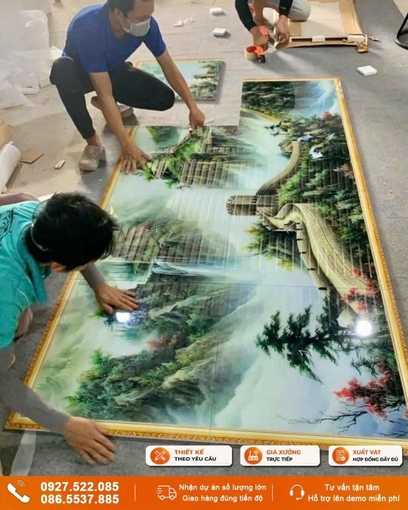 Đơn vị gia công tranh gạch tranh kính TPHCM