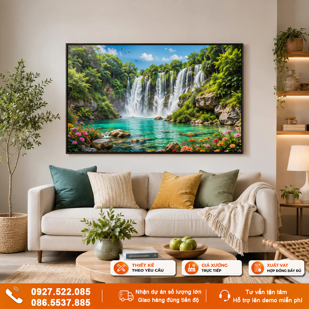 Tranh treo tường hợp mệnh Mộc