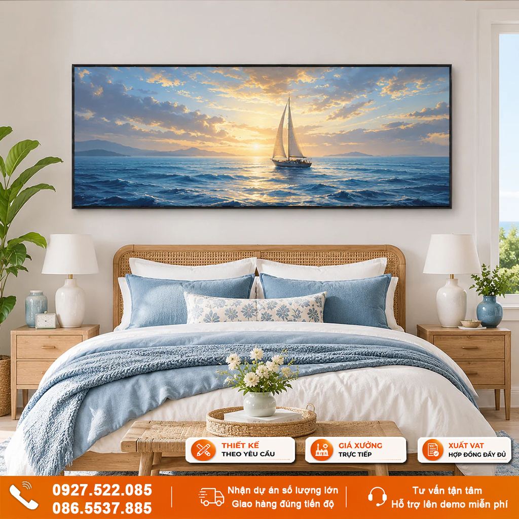 Tranh treo tường hợp mệnh Mộc