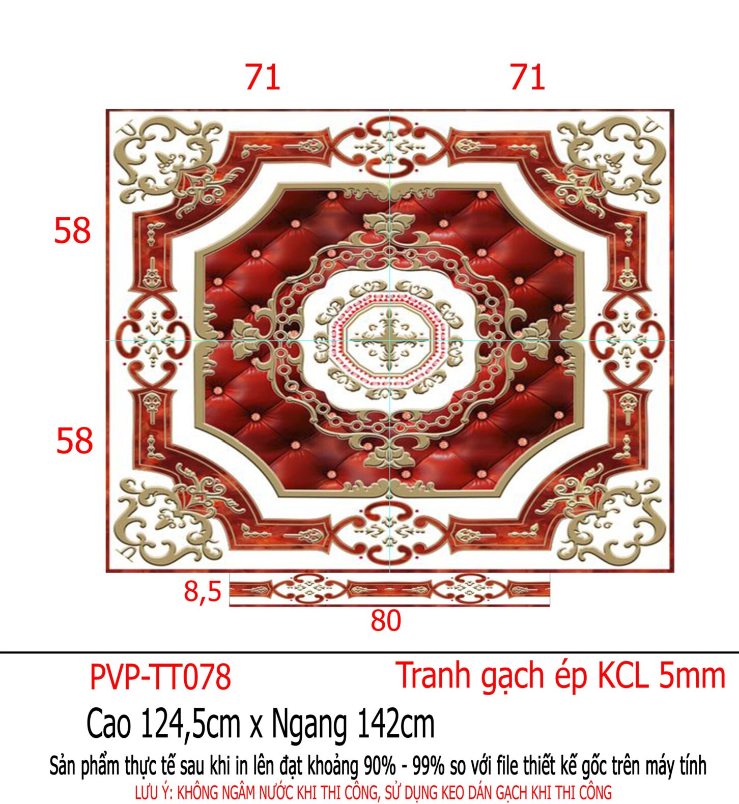 tranh gạch 3d ốp sàn thang máy