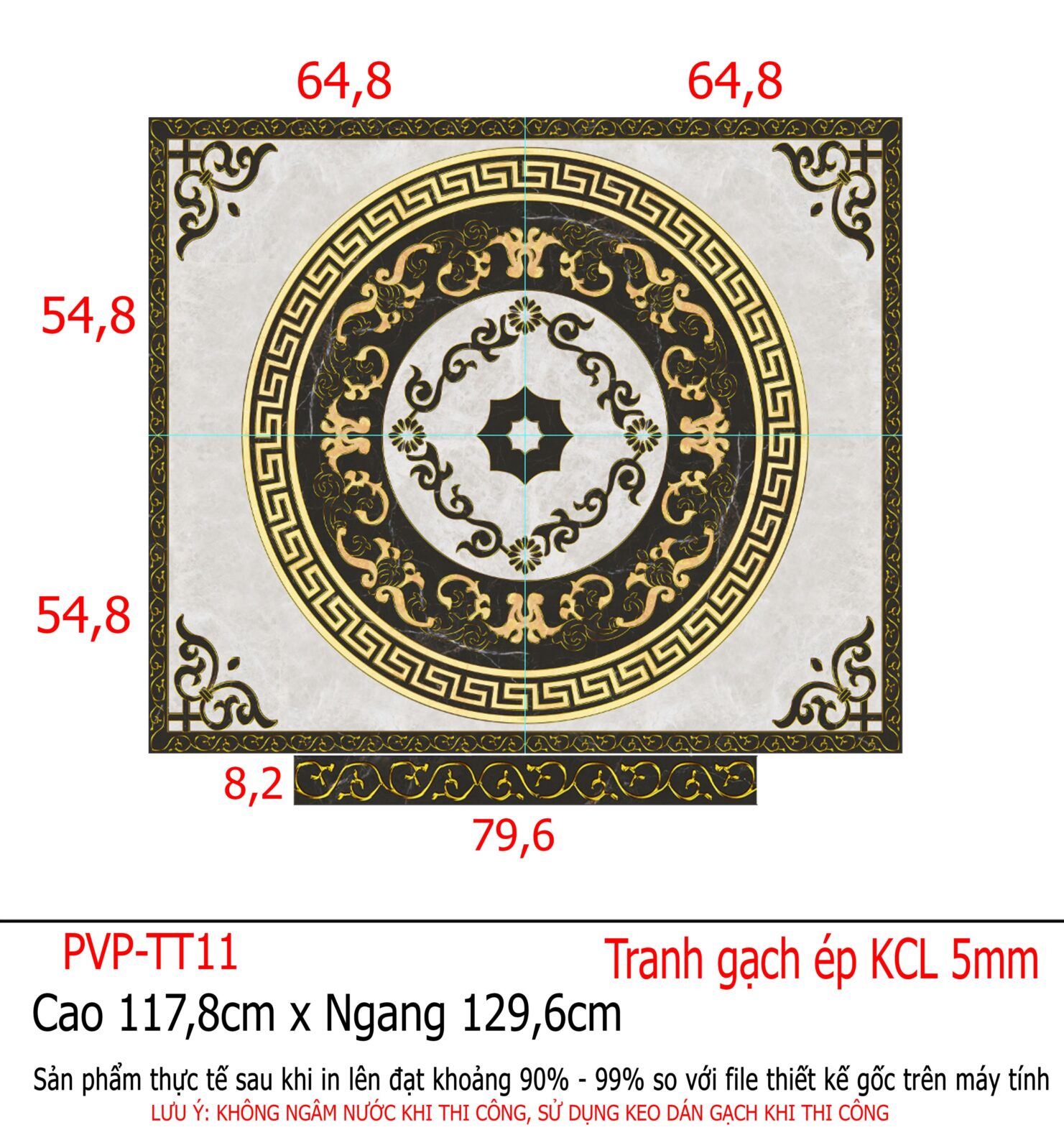 tranh gạch 3d ốp sàn thang máy