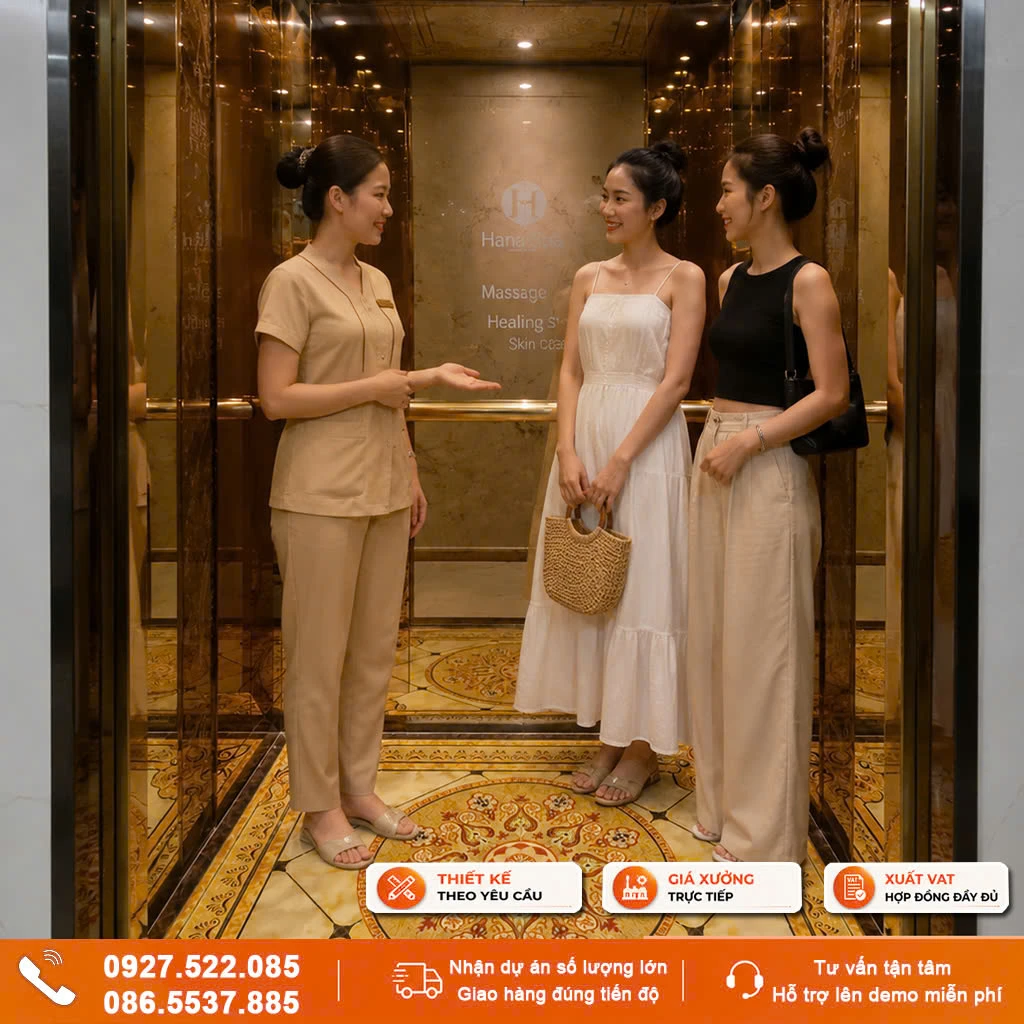 Kính ốp sàn thang máy
