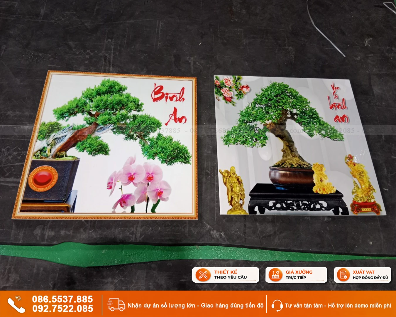 Tranh gạch 3D bonsai ốp tường