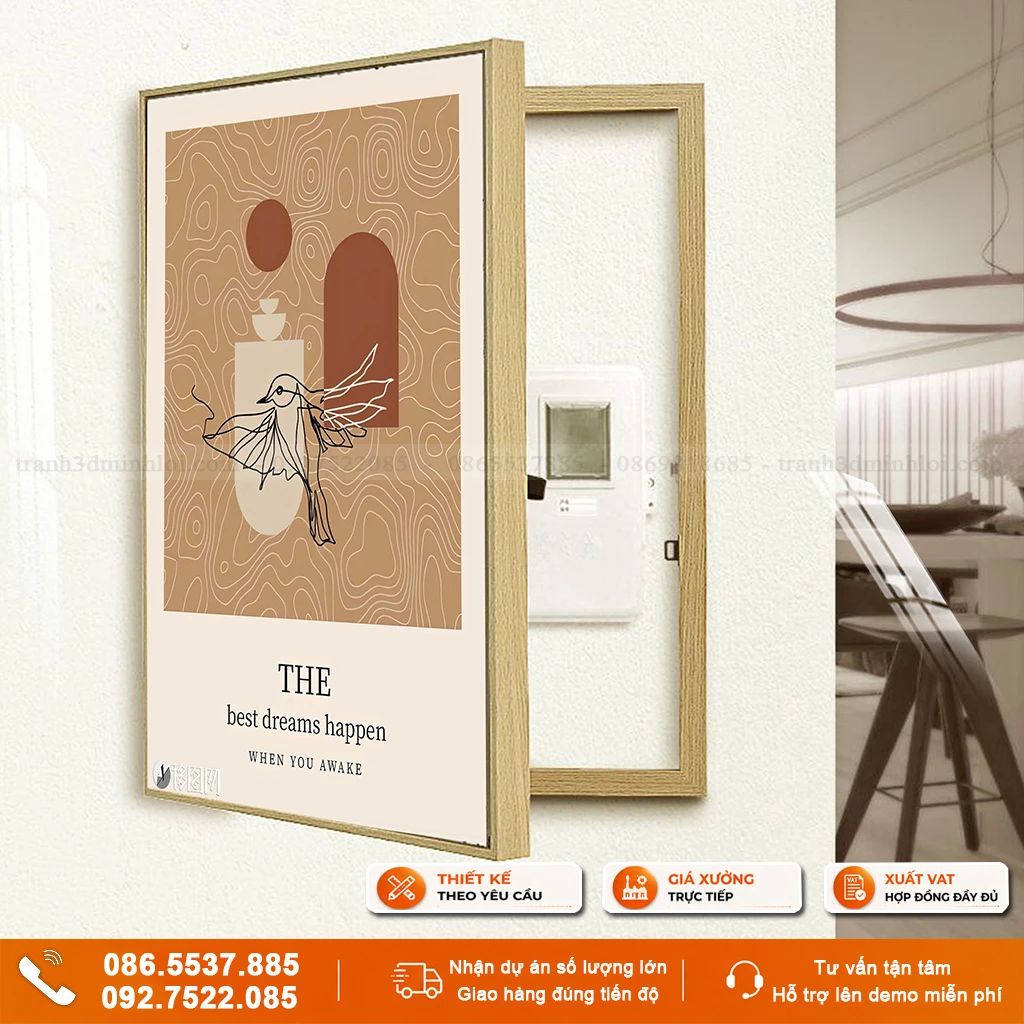 Tranh che ổ điện khổ dọc