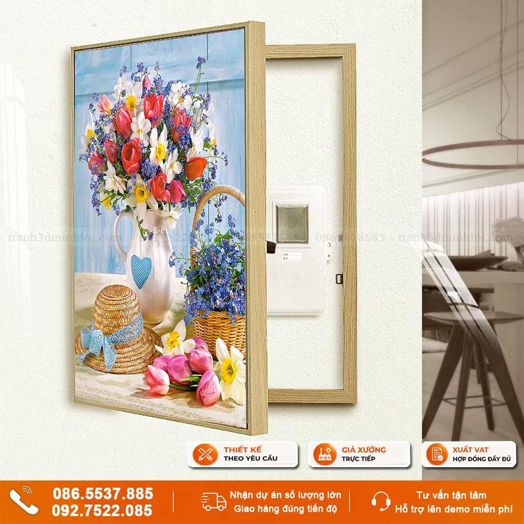 Tranh che ổ điện khổ dọc