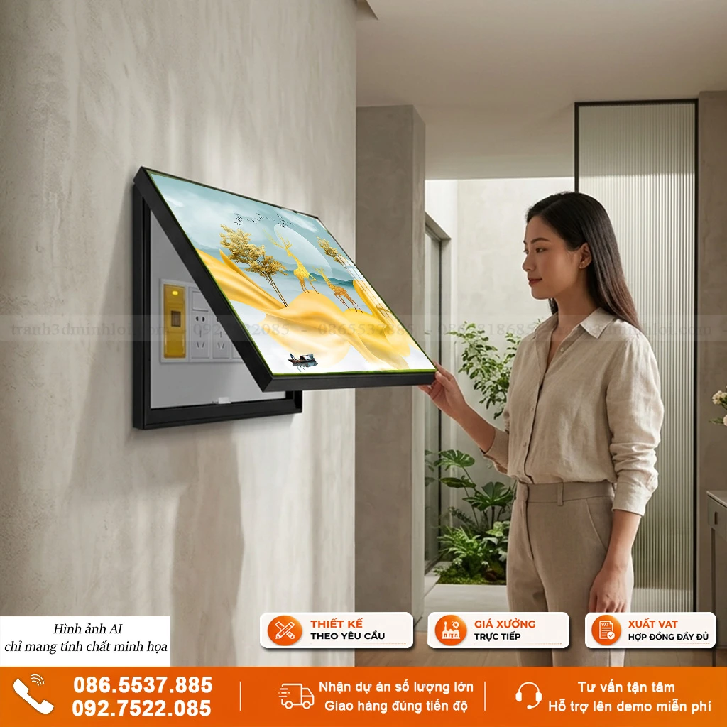 Tranh che ổ điện khổ ngang