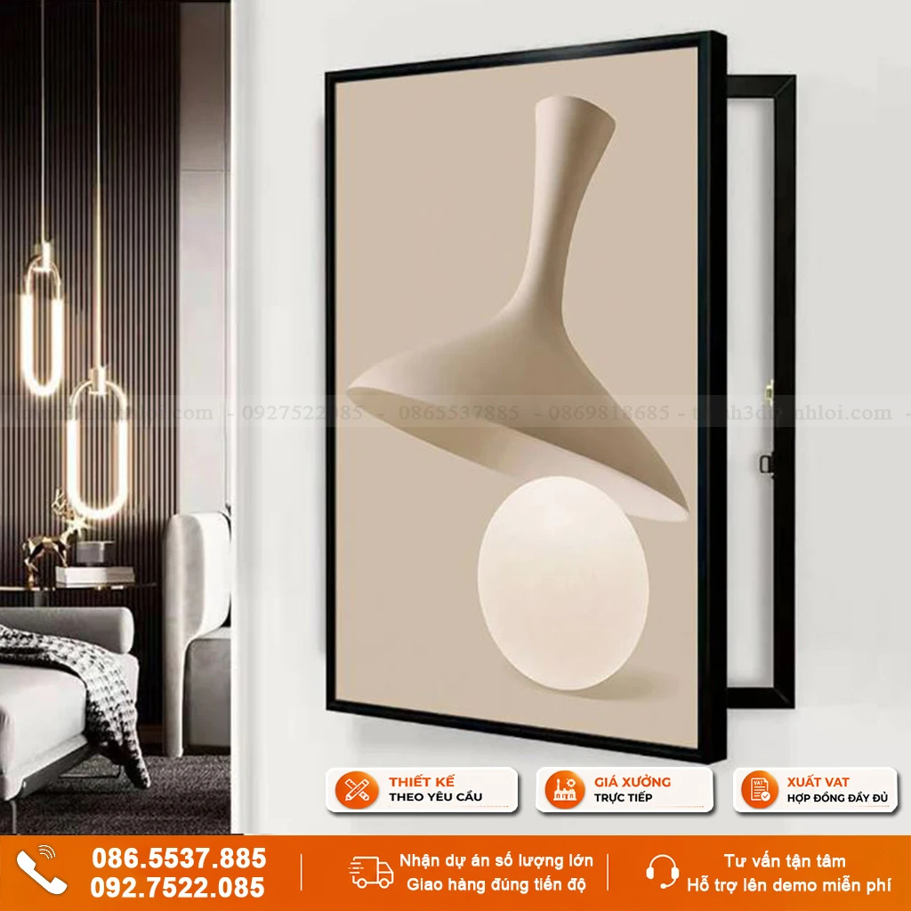 Tranh che ổ điện khổ dọc