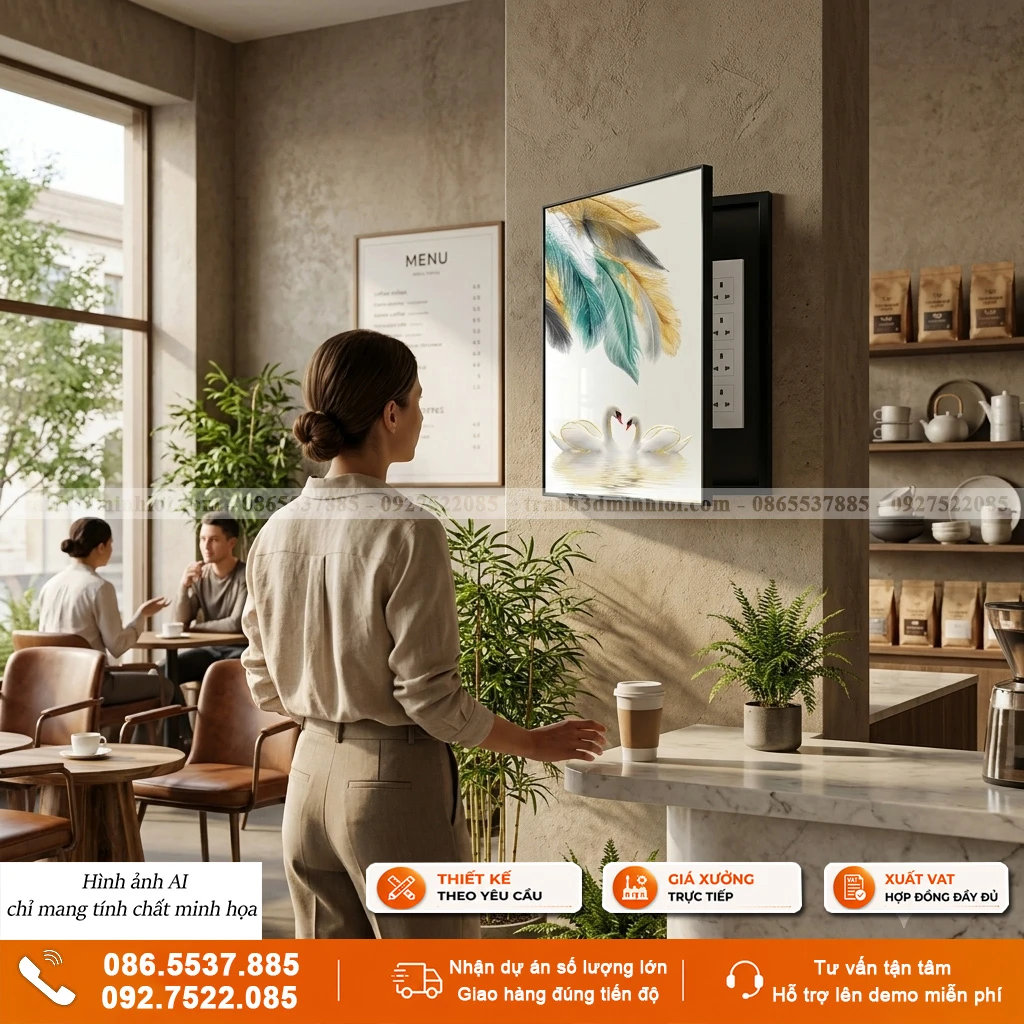 Tranh che ổ điện khổ dọc