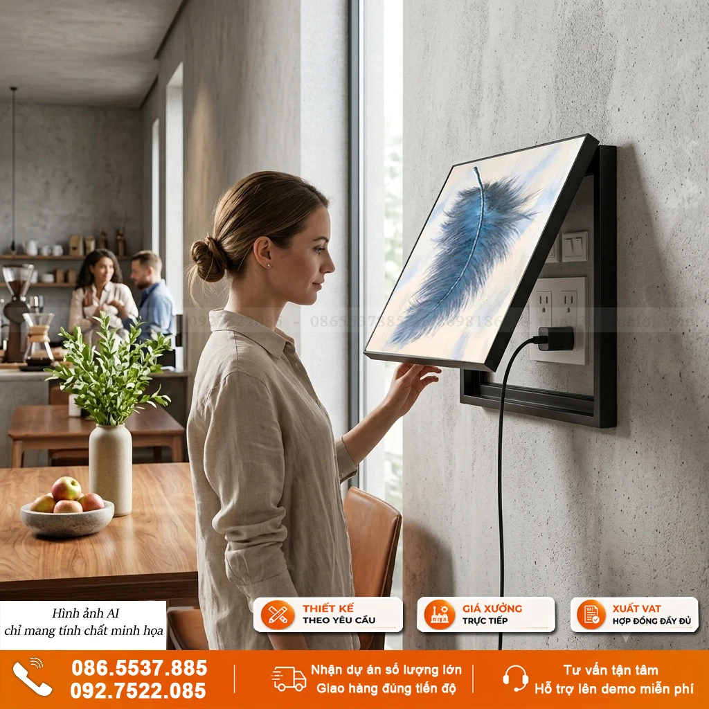 Tranh che ổ điện khổ dọc