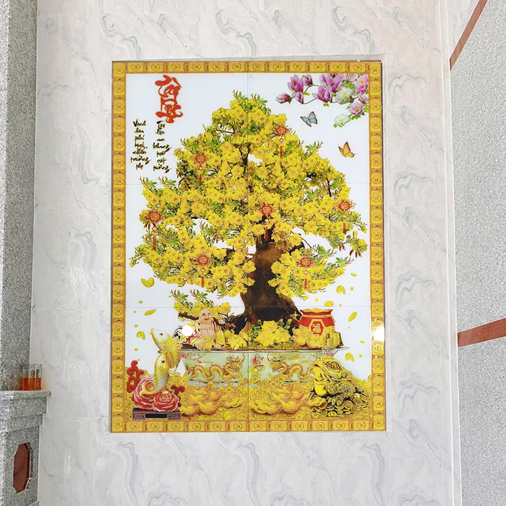 Tranh cây mai vàng giá xưởng
