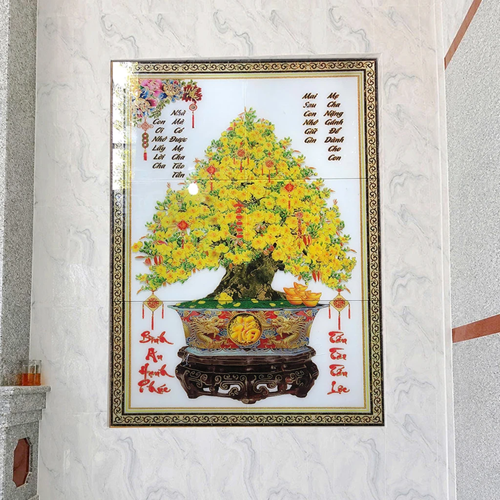 Tranh cây mai vàng giá xưởng