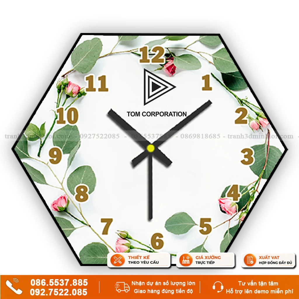 Đồng Hồ Quà Tặng In Logo Theo Yêu Cầu