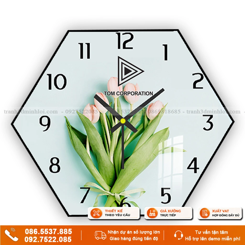 Đồng Hồ Quà Tặng In Logo Theo Yêu Cầu