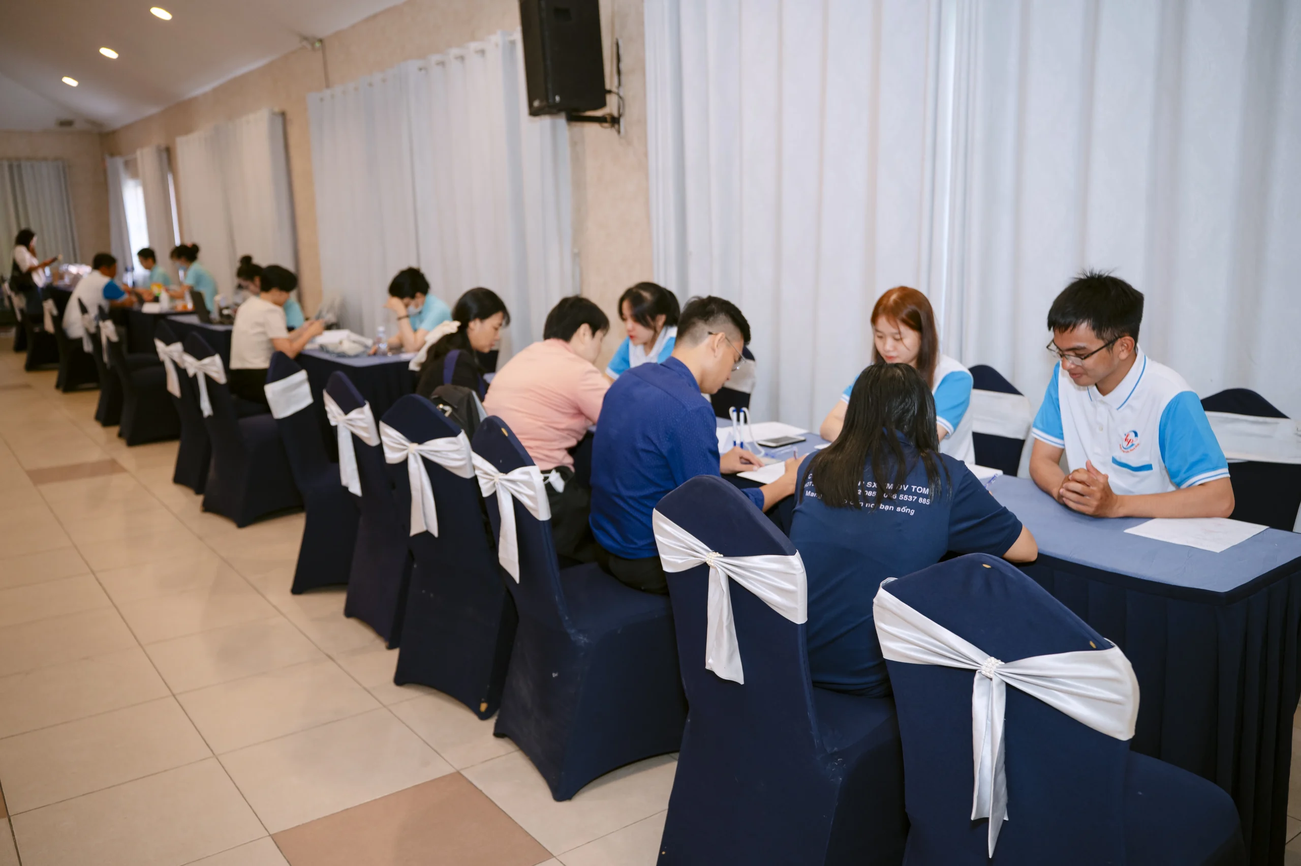 Đội ngũ TOM tại sự kiện hiến máu nhân đạo