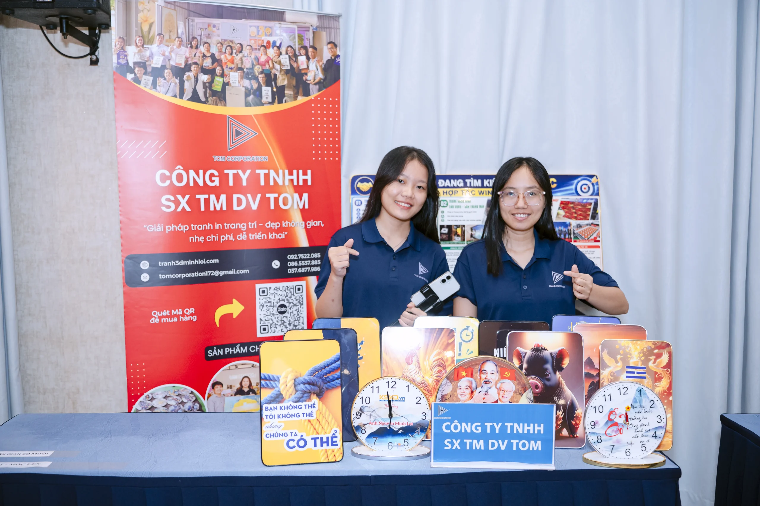 Gian hàng TOM tại sự kiện kết nối doanh nghiệp
