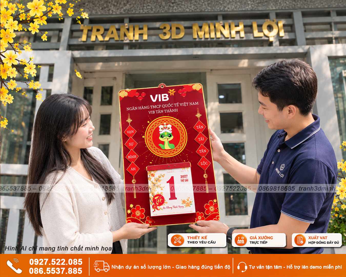 Lịch Tết 2027 - Quà Tặng Khách Hàng Cho Đối Tác Ngân Hàng